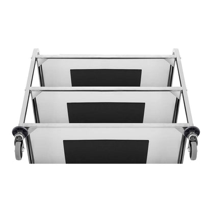 Royal Catering RCSW 3B Servierwagen Edelstahl 3 Borde