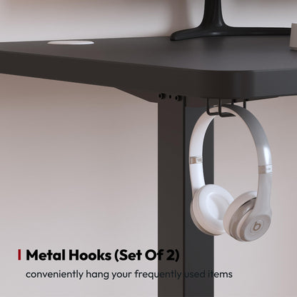 SANODESK Höhenverstellbares Stehpult 160x60 cm Schwarz