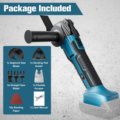 GGiking Akku Oszillationswerkzeug 18V, Multitool für Makita Akku