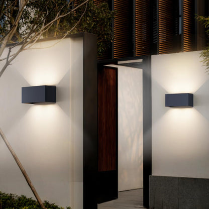 Klighten Aussenwandleuchte mit Bewegungsmelder 2er-Set Anthrazit