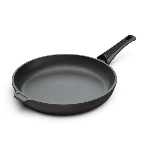 Hoffmann Aluguss Bratpfanne – 24cm, Induktion, beschichtet, abnehmbar. Runde Antihaft-Pfanne zum Braten.