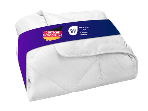 Traumnacht Kamelhaardecke Winterdecke – 155x220 cm Weiss. Weiße Decke. Bietet effektive Wärmeisolierung im Winter.