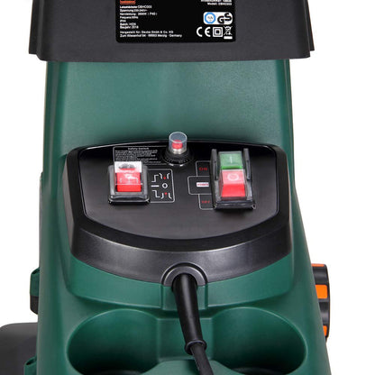 Gardebruk Leisehäcksler Walzenhäcksler 3100W, 45mm Ast-Ø