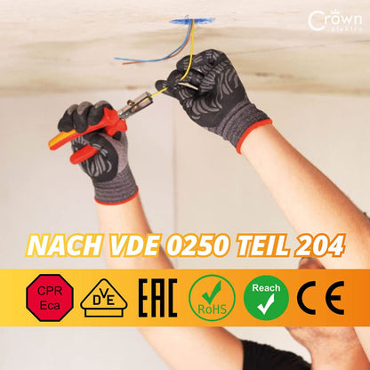 CROWNSTORES NYM-J Kabel 3x1,5mm² 50m Mantelleitung Kupfer 3-adrig