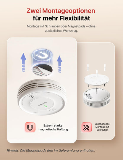 X-Sense Smart Rauchmelder WLAN XS0D-MR61 mit Basisstation SBS50