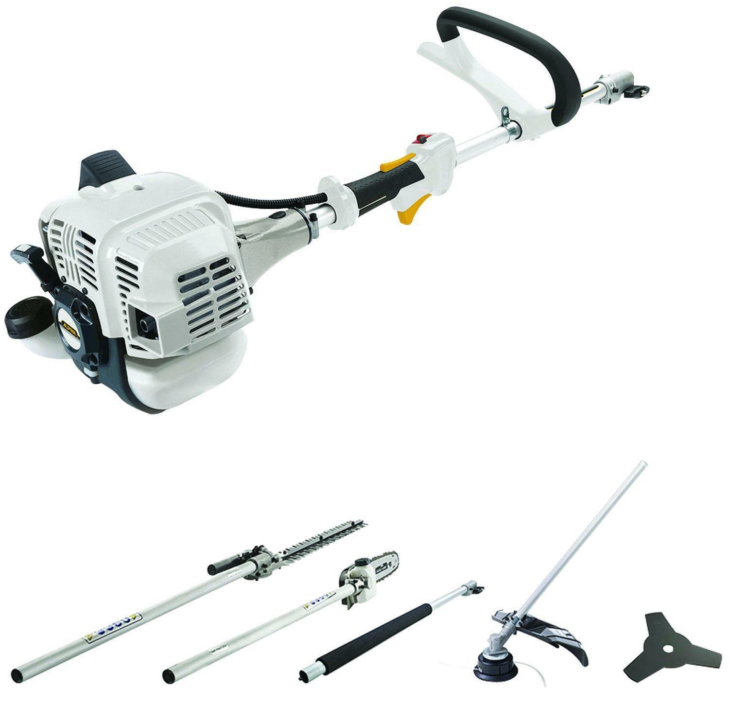 Alpina Multitool AMT 26-5 in 1 – Benzin-Freischneider & Heckenschere. Benzin-Modulgerät zur Grün- und Heckenpflege.