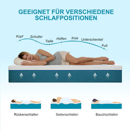 Hiimgo Orthopädische Kaltschaummatratze 90x200 cm H3 16cm