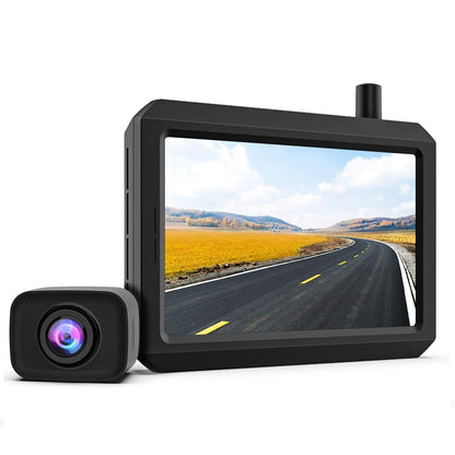 K7PRO Digital Kabellos Rückfahrkamera Set – 5" Monitor, 2 Kameras
