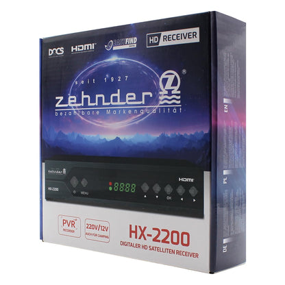Zehnder HX 2200 Sat-Receiver mit Aufnahmefunktion und Full HD