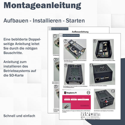 Raspberry Pi 5 8GB Kit - M.2 NVMe, Metallgehäuse, Active Cooler