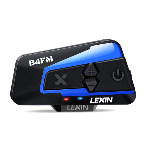 LEXIN B4FM Motorrad Intercom, Helm Headset mit Bluetooth 5.0, Mikrofon und Halterung zur Helmmontage