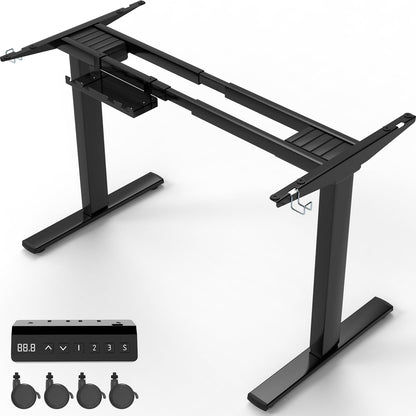 Homall Elektrisches Schreibtischgestell 2 Motoren – Schwarz