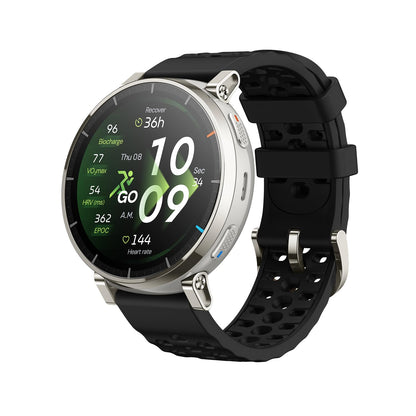 Amazfit Active 3 Premium 45mm GPS Lauf-Smartwatch mit AMOLED-Display