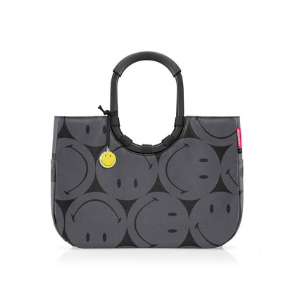 reisenthel loopshopper L Smiley Grey Einkaufstasche aus Recycling-PET