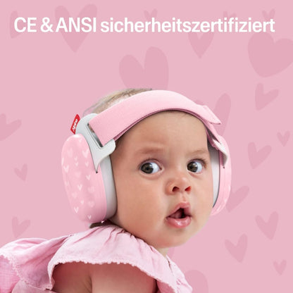 Alpine Muffy Baby Comfort Kapselgehörschutz für Babys, Herzen