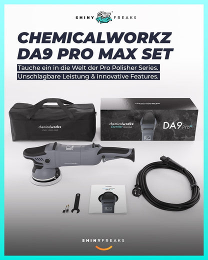 chemicalworkz DA9 Pro Max Exzenter Poliermaschinen Set - 20-teilig