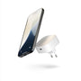 Zens Wireless Charging EU Power Adapter MagSafe Qi Ladegerät 15 W in Weiss mit USB-C-Anschluss