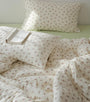 AShanlan Musselin Bettwäsche Set 135x200 cm Rosa mit Blumenmuster aus Baumwolle