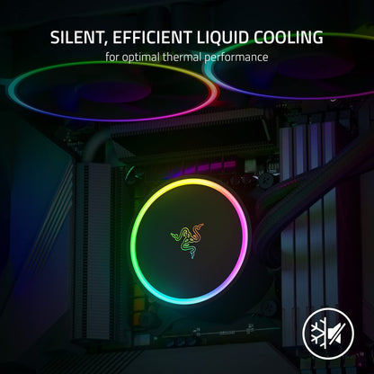 Razer Hanbo Chroma RGB AIO CPU Flüssigkühler - 240mm Schwarz