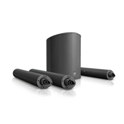 LD Systems LDMAUI5 Ultraportables Säulen PA System mit Mixer – Schwarz