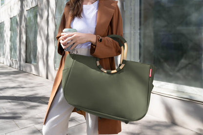 reisenthel loopshopper L forest gold – Shopper mit Rundgriff, 25 l