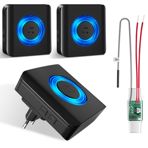 Satisure Funkklingel Erweiterungsset – 1 Sender 3 Empfänger