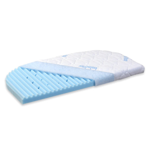 babybay Beistellbett Matratze MediTex Wave - passend für Comfort & Boxspring. Weiß atmungsaktiver Wellenkern für Babys.