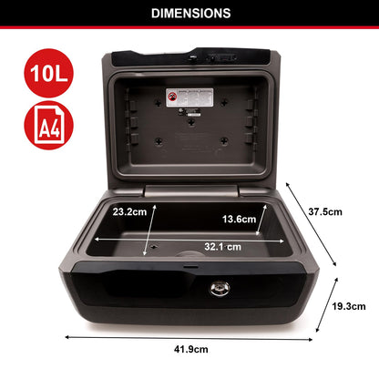 Master Lock LCFW30100 Feuer/Wasser-Sicherheitskassette Gross Schlüsselschloss