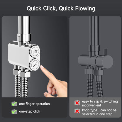 Rainsworth Regendusche Duschsystem 25cm rund – Chrom, ohne Armatur