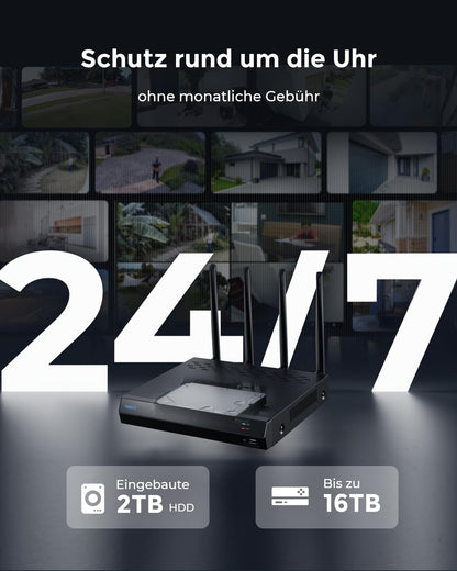 Reolink RLK12-800WB4 4K WLAN Überwachungs Set – 4 Kameras