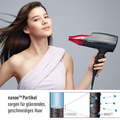 Panasonic EH-NA65K Nanoe Haartrockner mit Diffusor - Pink