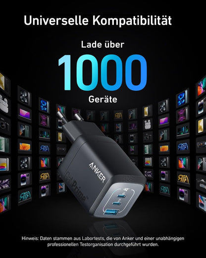 Anker Prime GaN 67W USB-C Schnellladegerät - 3 Port