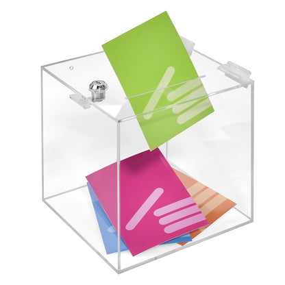 Zeigis Losbox Acrylglas transparent abschliessbar 200x200x200 mm