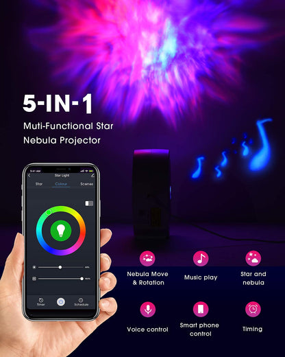SUPPOU SK20 LED Sternenhimmel Projektor, Smart Nachtlicht mit WLAN