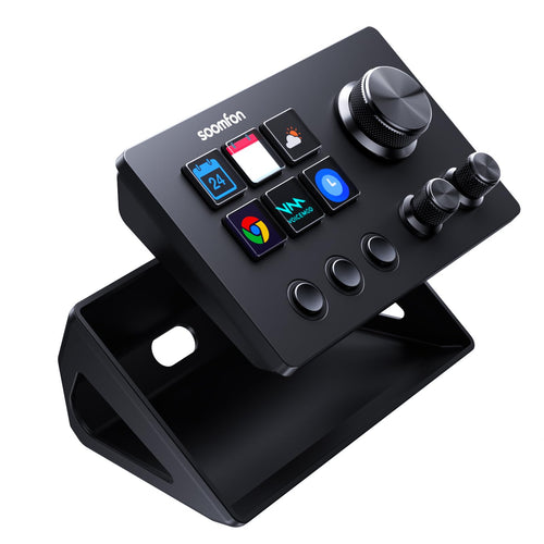 SOOMFON Stream Controller Deck SE, 6 LCD-Makrotasten, Schwarz