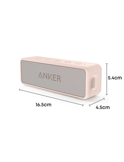 soundcore Anker 2 Bluetooth-Lautsprecher, 12 W Stereo, IPX7, 24 h Akku