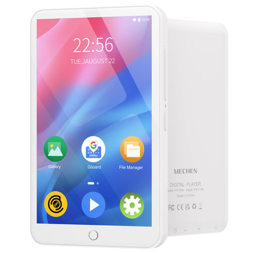 MECHEN H1 Pro MP3-Player mit Android 9.0, Bluetooth & WLAN, weiss, 4-Zoll-Display, für Musik unterwegs