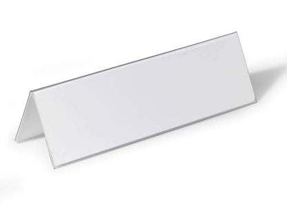 Durable Tischnamensschild A4 Einlage transparent – 25 Stk