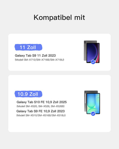 Inateck AceTouch N0064 Tastaturhülle Samsung Tab S10 FE/S9 FE/S9