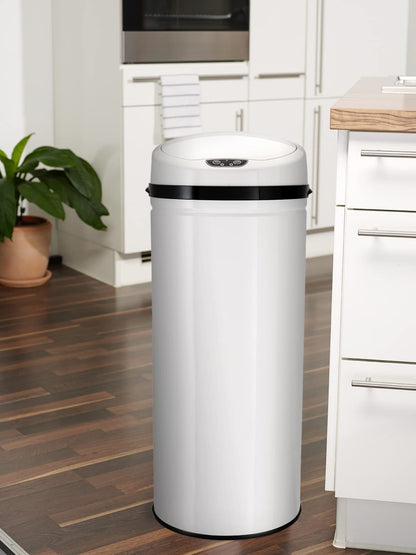 Echtwerk Touchless Sensor Abfalleimer 42L - INOX White