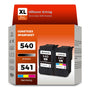 ANKINK Tintenpatronen für Canon PG-540XL CL-541XL, Schwarz + Farbe – 2er-Pack für Tintenstrahldrucker