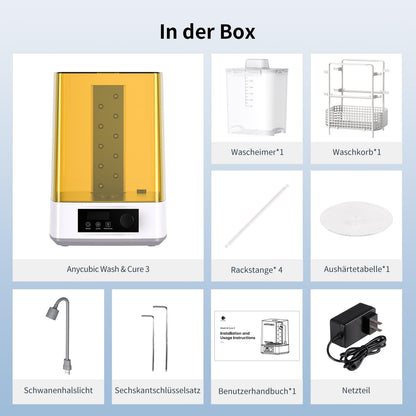 ANYCUBIC Wash & Cure 3 Resin 3D Drucker Wasch- & Härtegerät