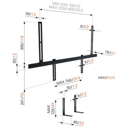 Vogel's Soundbar-Halterung für Sonos Arc, Beam & Playbar