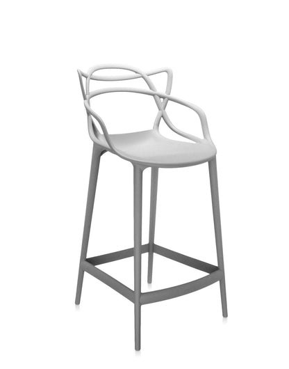 Kartell Masters Stool Hocker in Grau, 65 cm Höhe