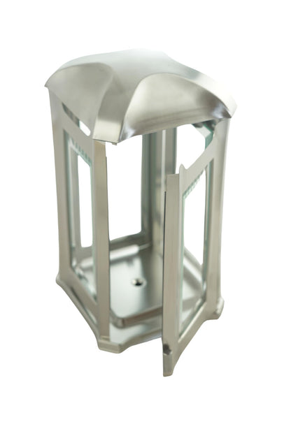 designgrab Grablampe Venezia - Edelstahl mit Granitsockel Nero Impala