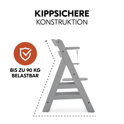 hauck Alpha+ Newborn Set Deluxe Baby Hochstuhl - Grau