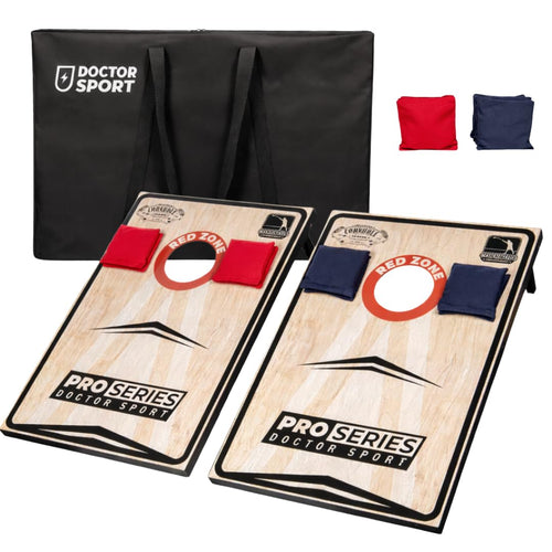 DOCTOR SPORT Cornhole Set Profi Series, 2x 90x60 cm, inkl. 8 Bean Bags