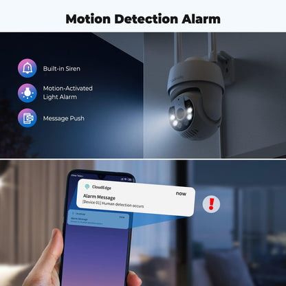 Codnida 2K WLAN IP Kamera Aussen Set – PTZ & Farb-Nachtsicht