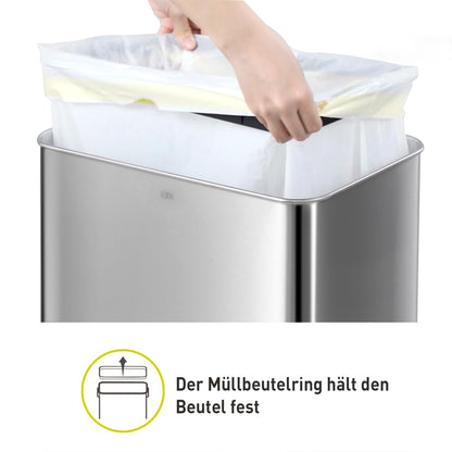 EKO Mirage-T 50L Sensor Mülleimer - Edelstahl rechteckig