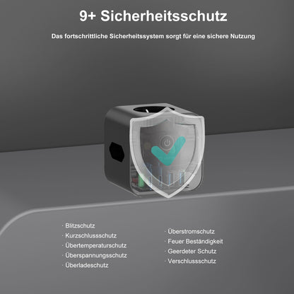 VEFVE Steckdosenwürfel 70 W mit USB-C, 7-in-1 Mehrfachsteckdose GaN